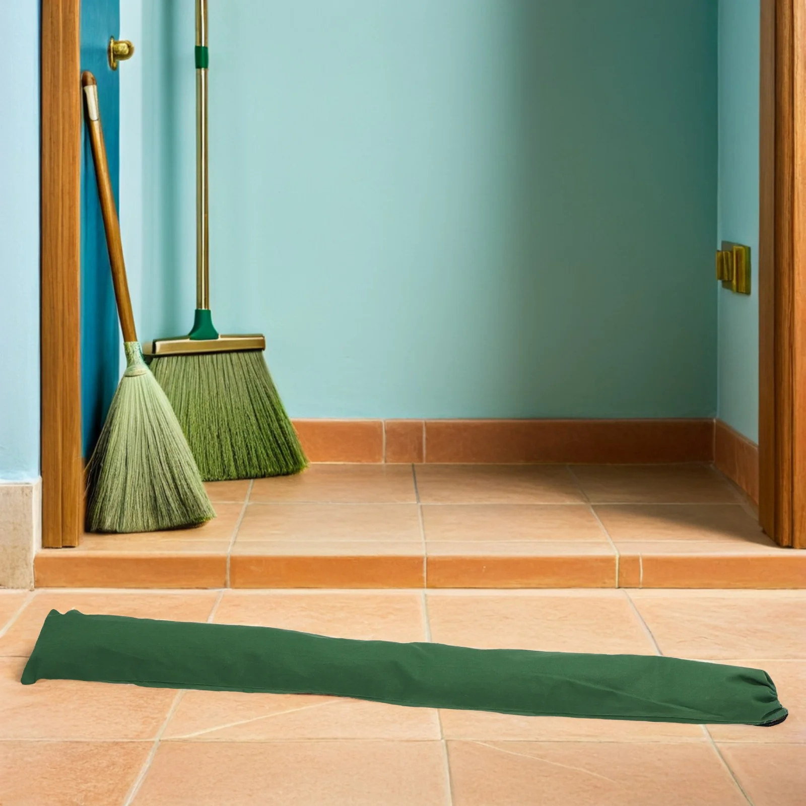 2Pcs Flut Prävention Sandsäcke Leinwand Heavy Duty Wiederverwendbare Elastische Band Tür Garage Keller Wasser Barriere Flut Control Rohr