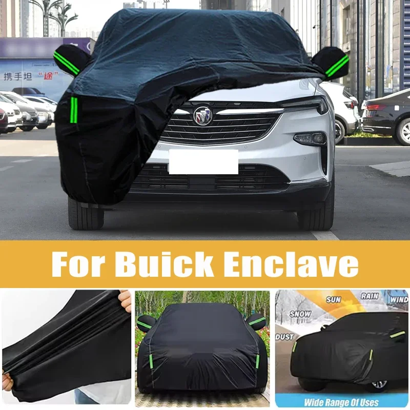 

For Buick Enclave Full Car Cover Four Seasons Outdoor Sun Anti UV Rain Snow Dust Protection Oxford Cloth Accessories