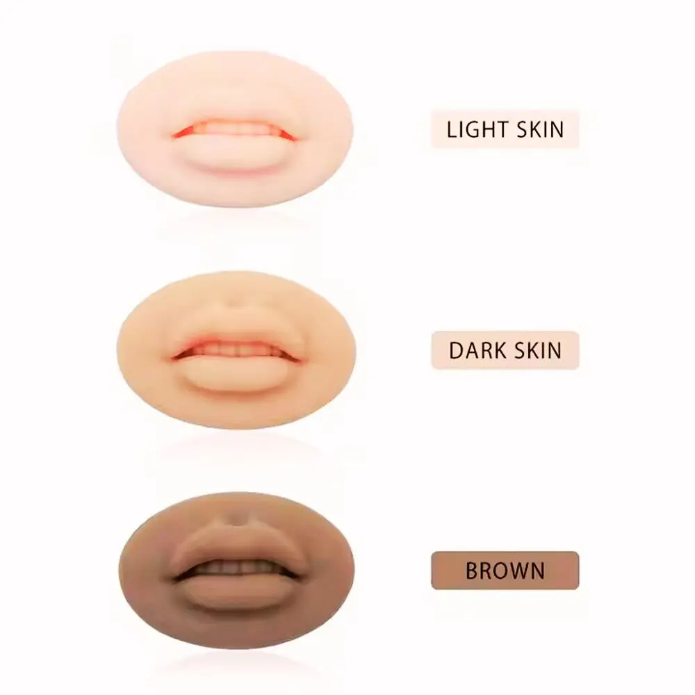 5D realistisches Silikon-Lippenmodell für die Permanent-Make-up-Übungen – hochwertige Latex-Fake-Haut für das Tattoo-Training, natürlicher Look