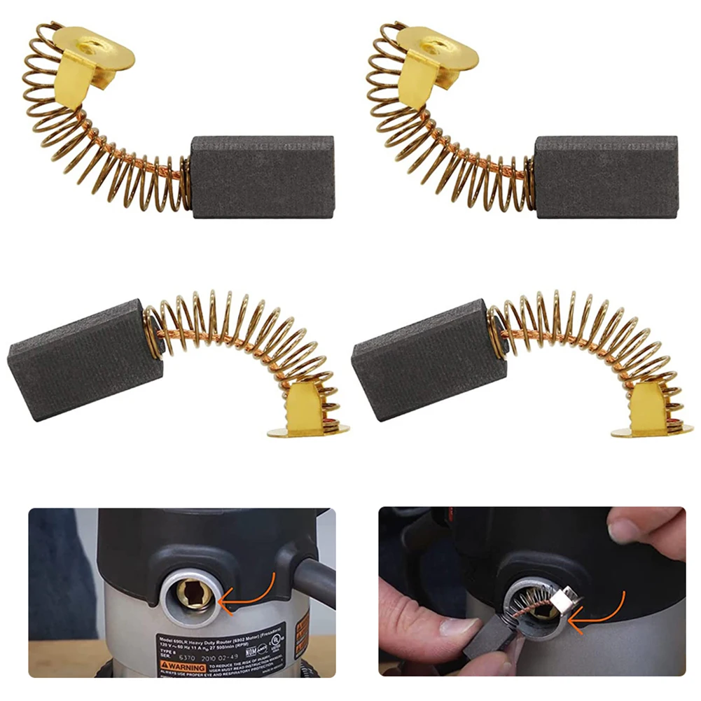 

Replacement Carbon Brush Set for Porter Cable 6302 6902 High Quality N031652 869659 824216 Router Brushes Set of 10