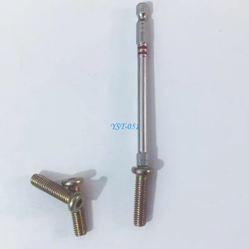 E15A 3/6Pcs Pagoda Shaped Screwdriver Bits Threaded Hexagonal Shank Screwdriver Bits