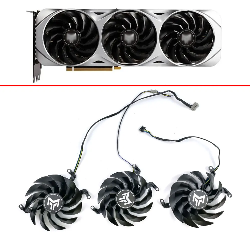 

For GALAX GeForce RTX 3060 3060Ti 3070 3070Ti 3080 3080Ti 3090 GB METALTOP 90MM T129215SU Graphics Card Cooling Fan