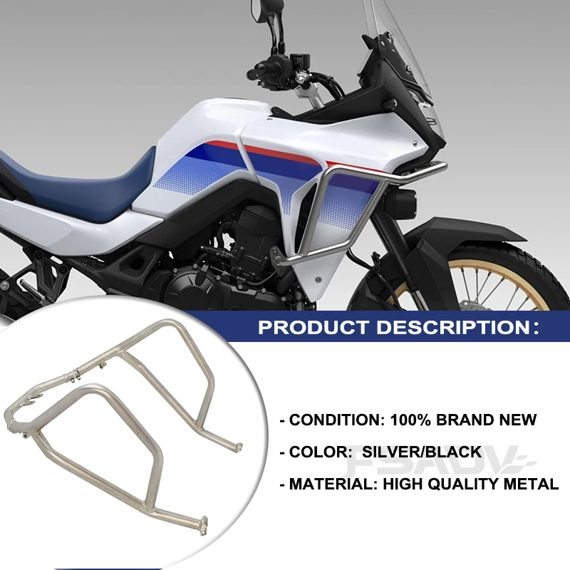 2024 UPPER&LOWER Fairing Frame Protection Bar Engine Protector Crash Bar For Honda XL750 TRANSALP xl 750 Transalp 750 2023