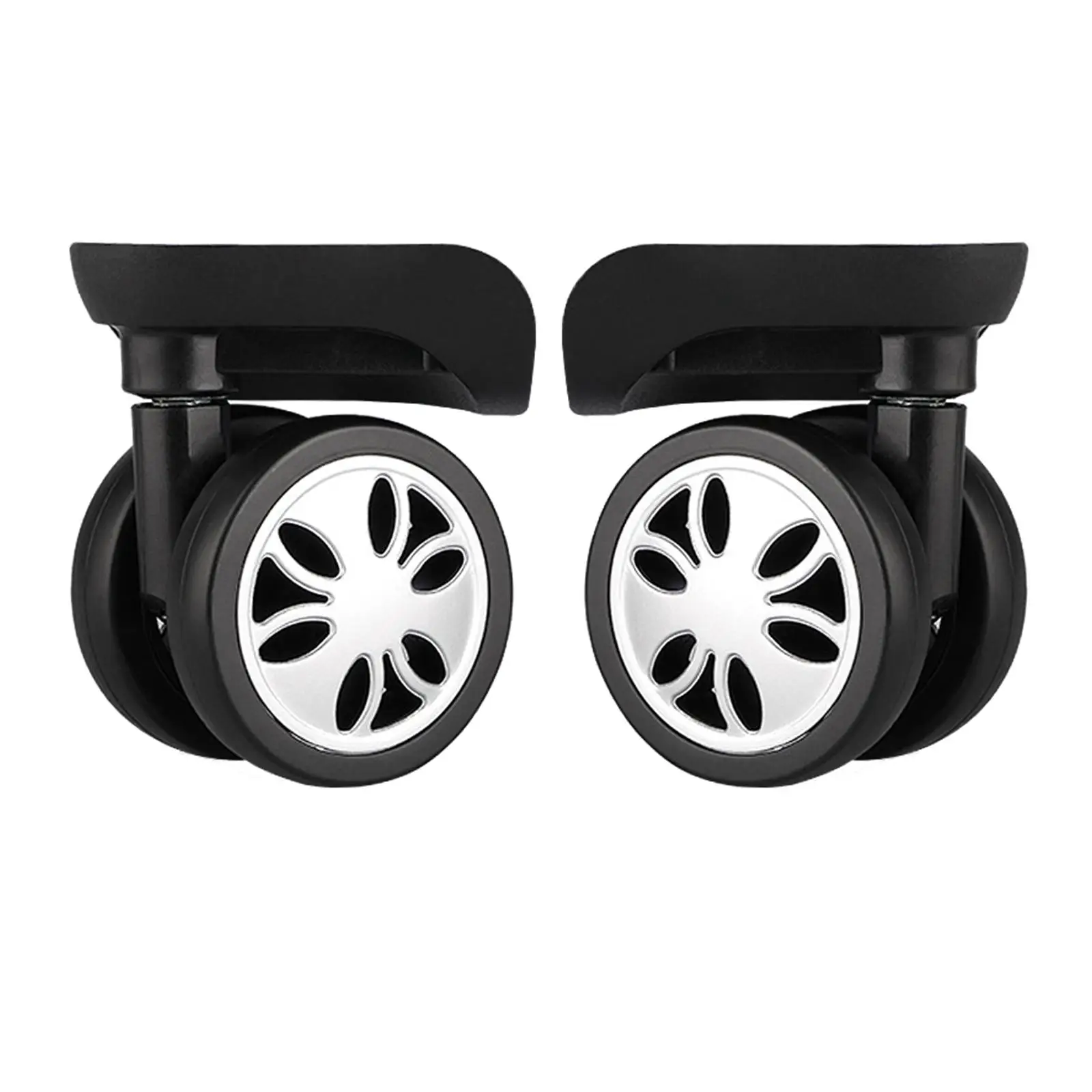 2x Suitcase Wheels Swivel Casters Luggage Accessories Quiet Flexible 360 Degree Rotation Luggage Wheels Replacement Suitcase