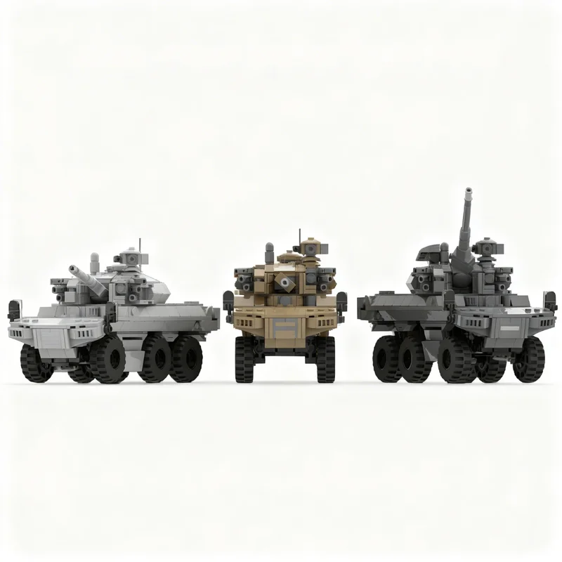2456pcs MOC EBRC Jaguared System Model Building Blocks Construction Collection Birthday Creative Display Craft Education 3D Art