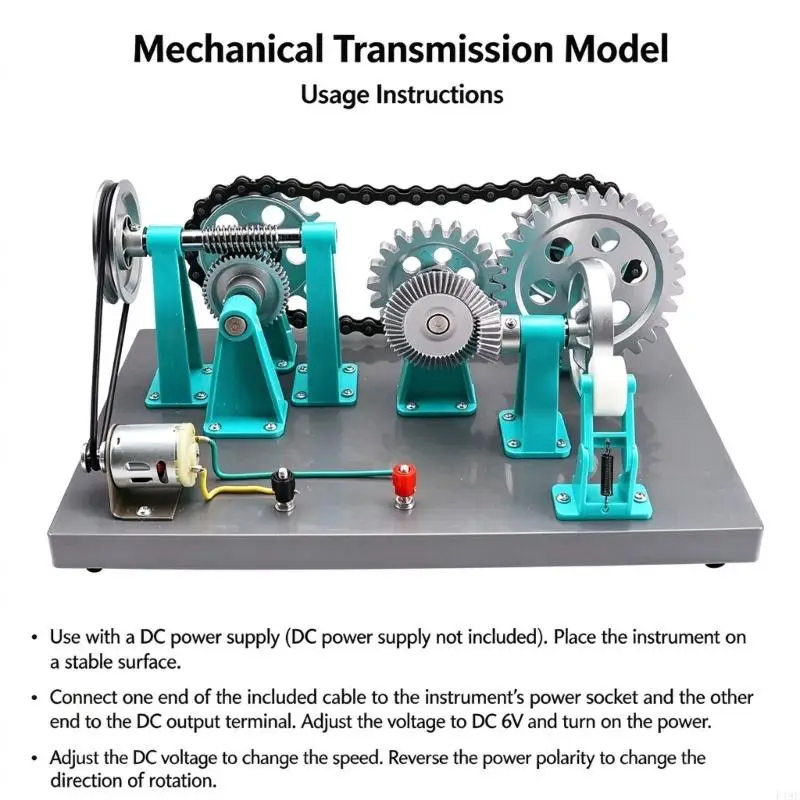 Mechanical Drive Teaching Model with Linkage, Lever, and Wheel-and-Axles Demonstrations for Middle and High School Physics F19E
