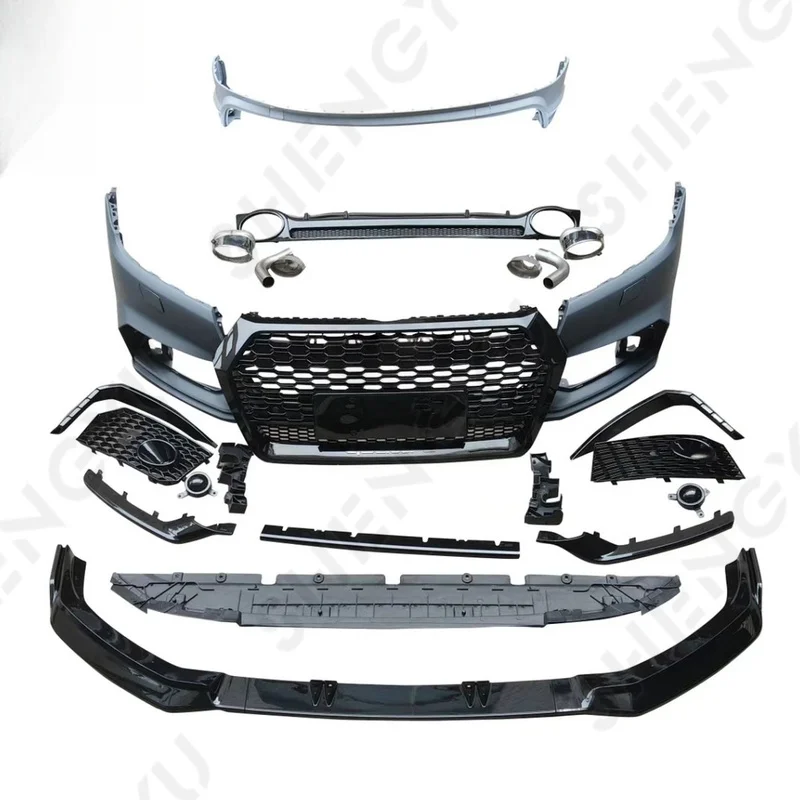 High Quality PP Body Kit Fit 2018-2020 Q5 Upgrade to RSQ5 Style, Bumpers, Grille, Front Lip & Rear Lip