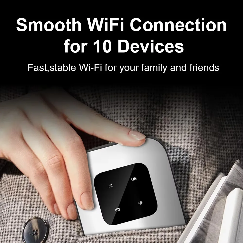 ポータブルLTE Wi-Fiルーター、SIMカードスロット付きWi-Fi 4Gルーター、2700mAhバッテリー、モデムルーター、Wi-Fi 4G/5G、SIMカード対応