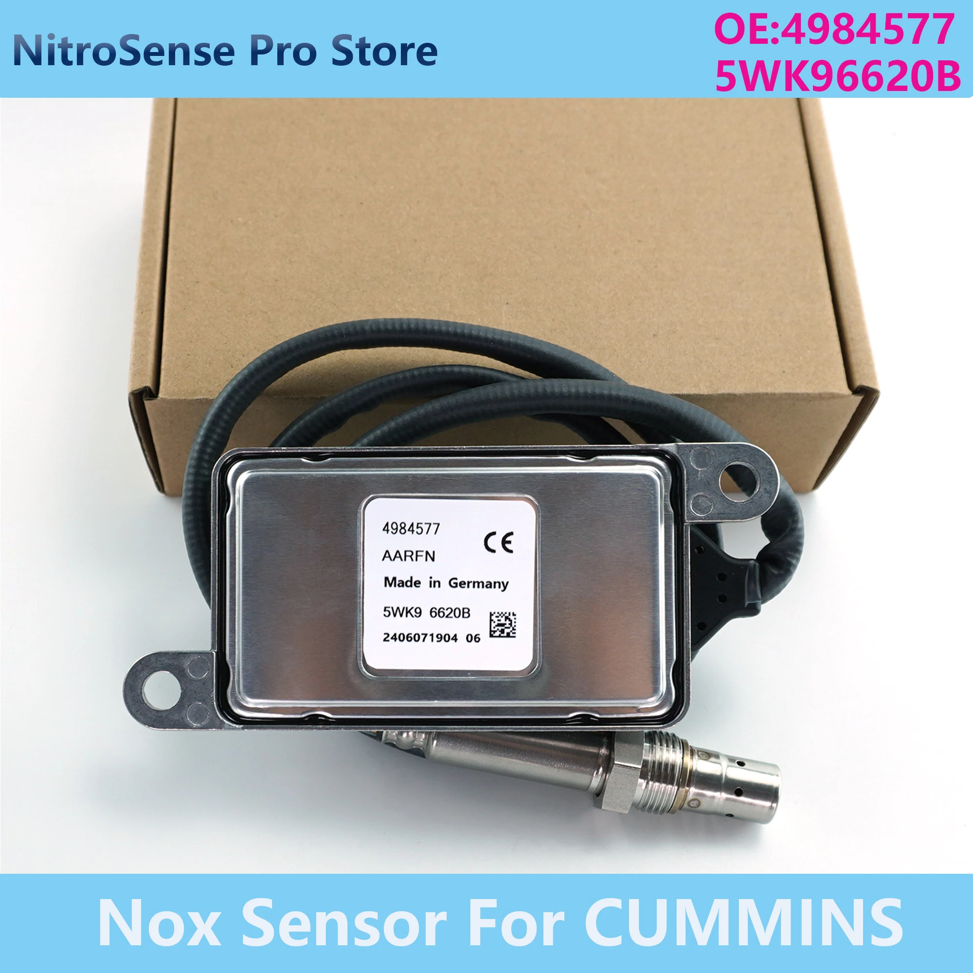 

4984577 5WK96620B 5WK9 6620B Nitrogen Oxide Sensor Fits for Cummins Fits Volvo B6 B7 B89 B10 B12 Fits Volvo 8500 8700 Bus