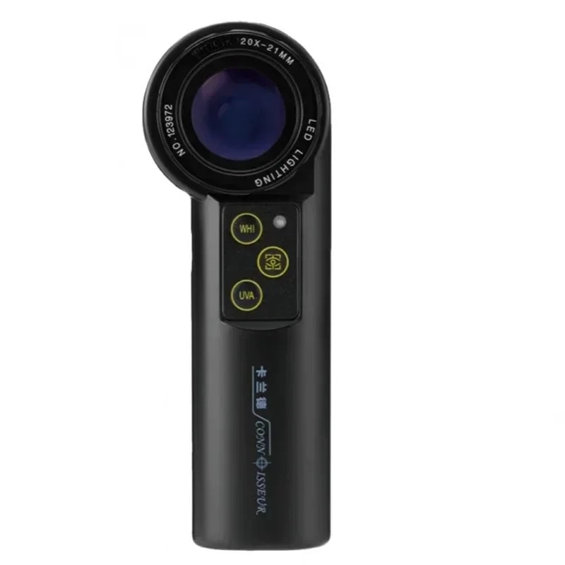 10X 20X Shadowless LED Magnifier Achromatic Jewelry Loupe Diamond Gem Watch Identification Tool