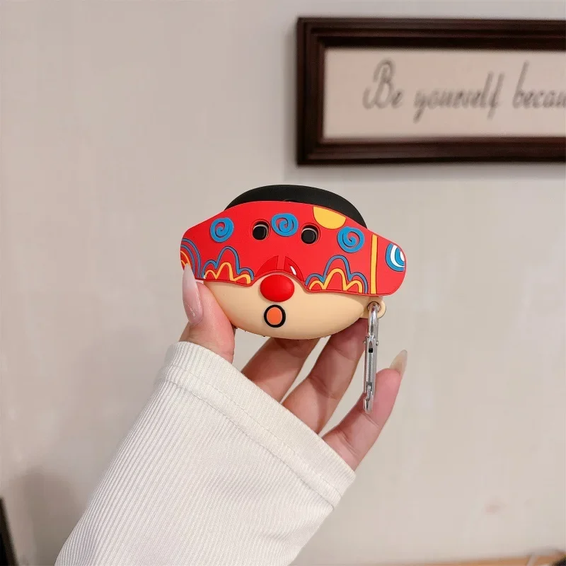 Bluetoothヘッドセット用の3D漫画ケース,充電ボックス,保護カバー,Airpod Pro 1,2,3,4