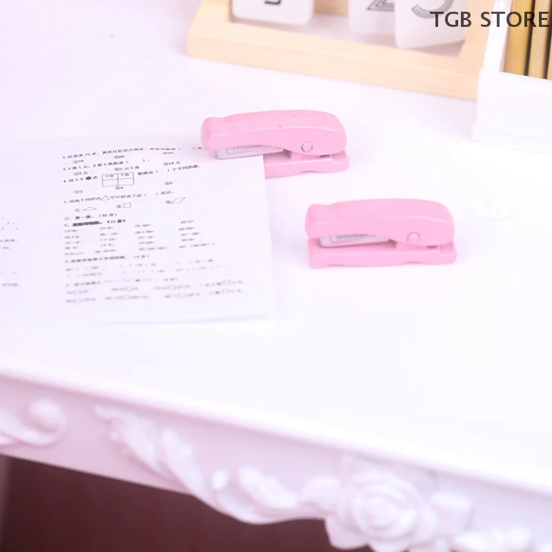 Learning Educational Stationery Pocket Micro Stapler/calculator Simulation Mini Classroom Toys Scene Decoration