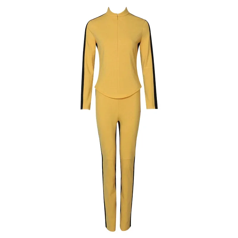 Kill Bill The Bride Beatrix Kiddo Cosplay Costume Kung Fu Jumpsuit for Women Halloween Carnival Mardi Gras Costumes