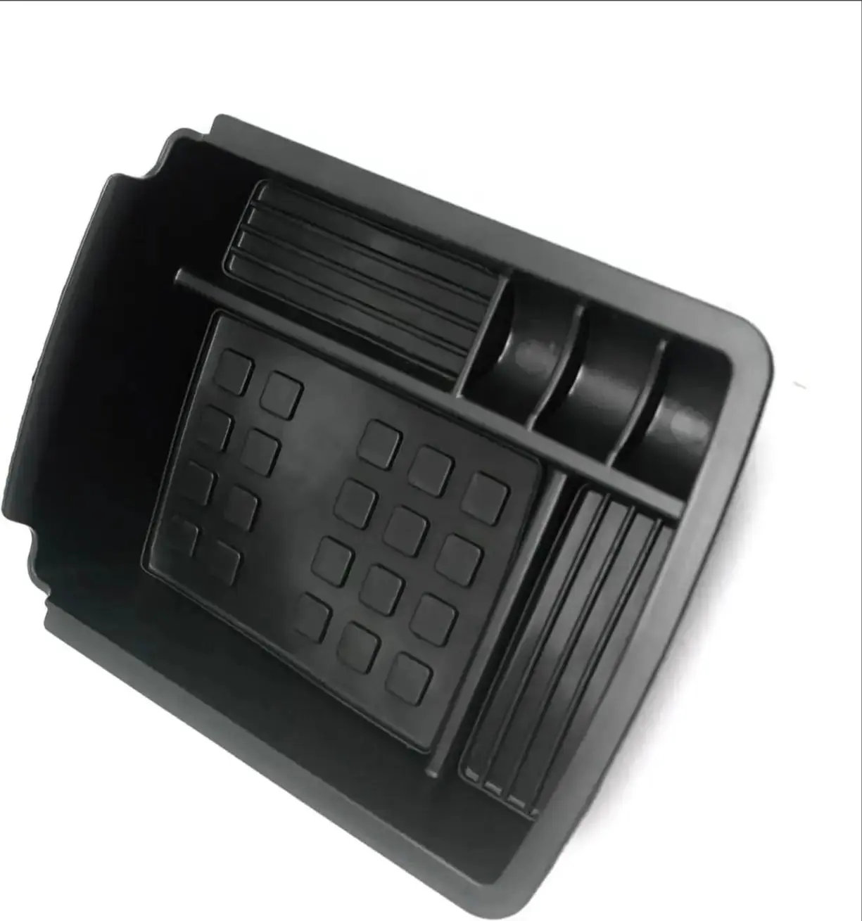 High Performance   Center Console Armrest Storage Tray For Vw Golf Mk7 2015-2019 Black 1 Pc