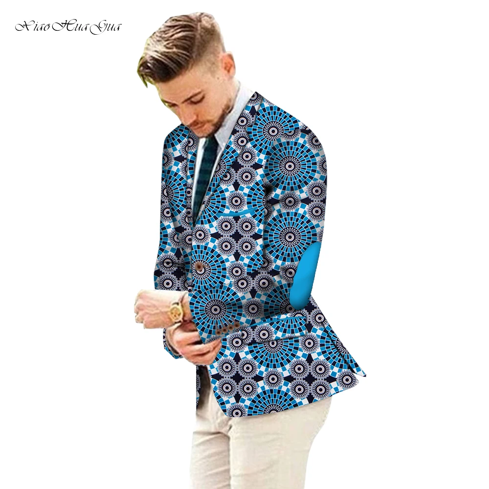 

African Print Customized Fancy Men Suit Jackets Formal African Men Coat Business Dashiki Africa Party Wedding Suit Blazer WYN664