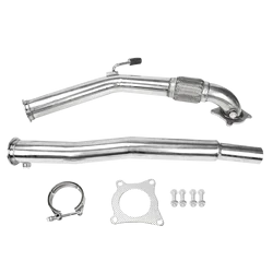 Turbo Catless Downpipe Exhaust For MK5 MK6 VW GOLF GTI JETTA 3'' Audi A3 2.0T DECAT