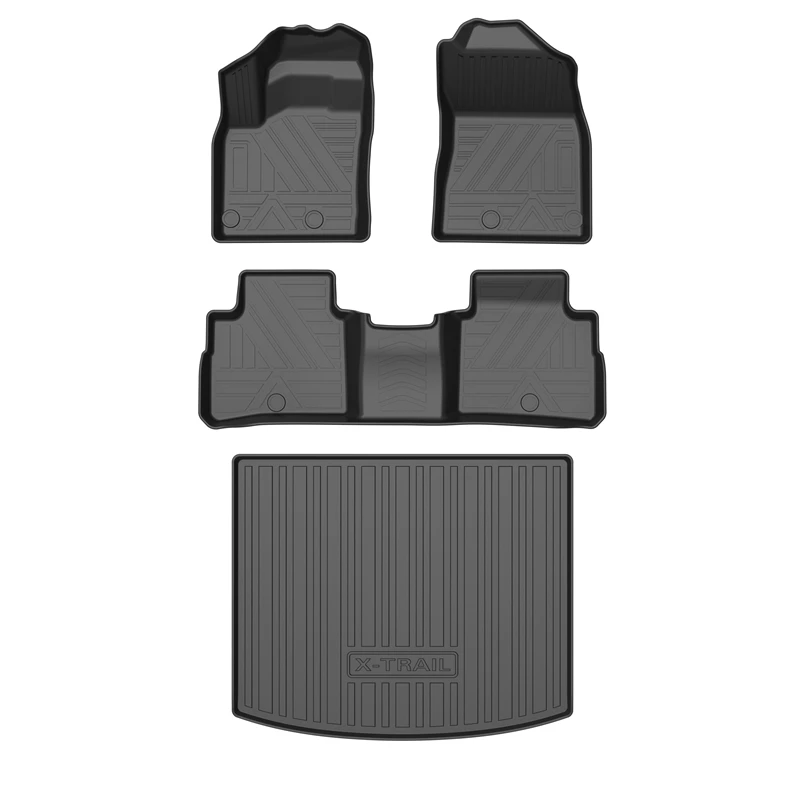 Use for 2023 new Nissan X-Trail Rogue car carpet Nissan Xtrail car floor mats Fit For X-Trail waterproof trunk mat car floor mat