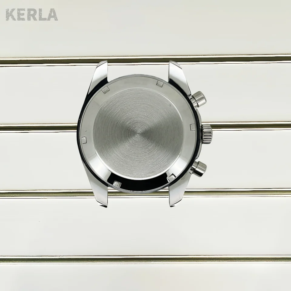 Multifunktionales, silber-schwarzes Mondblatt, 39,6 mm, geeignet für VK64- und VK63-Quarzuhren, Uhrenteile, passend für 20-mm-Armband, Gehäuse und Lünette. – Detail 17
