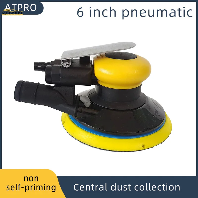 Non Self-priming Orbital Pneumatic Eccentric Air Grinder Polishing Air Tool 150mm