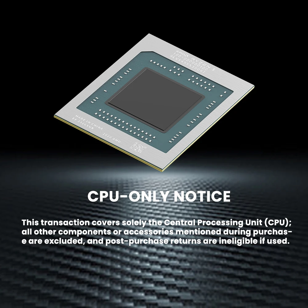 معالج AMD R5 4600H Ryzen 5 4600H 4.0 جيجا هرتز 6-Core 12-Thread 8 ميجابايت لعبة كاش 7NM TDP 35-54 واط مقبس FP6 وحدة معالجة مركزية للألعاب 100-000000100