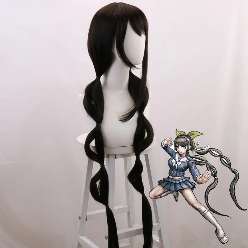 

Новый Danganronpa V3 Face Art Император Chazutsu Shizuku 120 см Длинные волосы Аниме Парик Косплей Парик