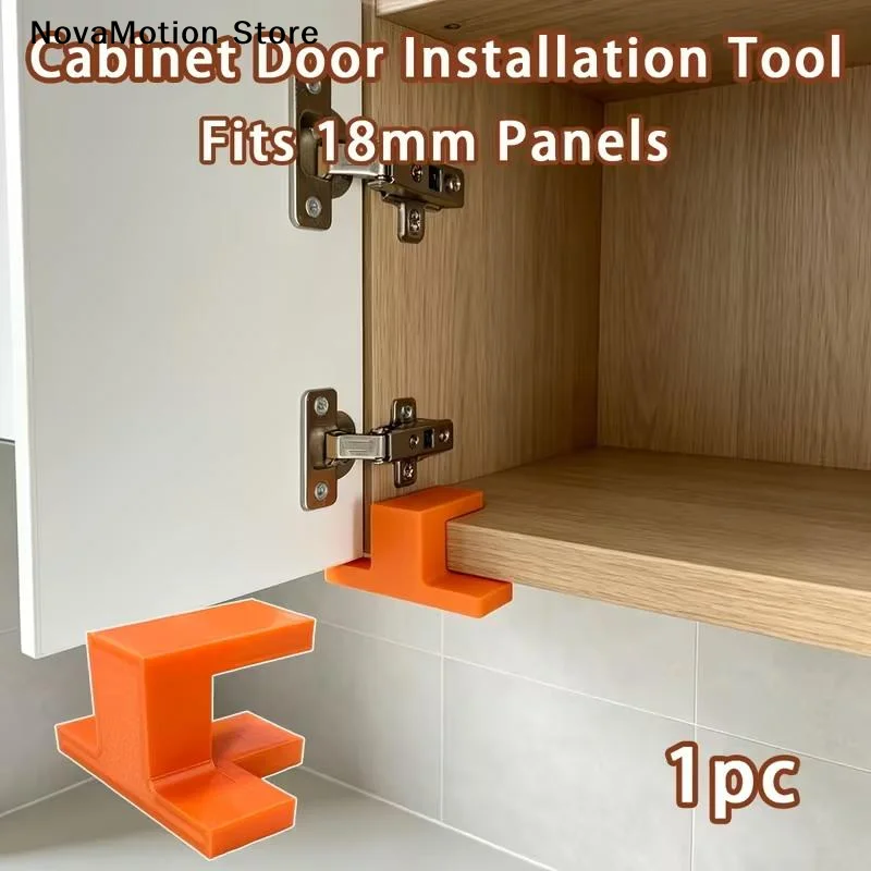 [NM]Cabinet Door Installation Jig Woodworking Locator T-Type Corner Bracket 18MM Clamping Tool For Floor Ceiling Cabinets[NM]