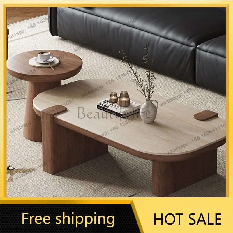 LDSpace Saving Unique Coffee Table Decoration Accessories Minimalist Adjustable Side Table Aesthetic Simple   Home Furniture