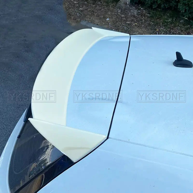 VOTEX Estilo Scirocco Glossy Preto E Fibra De Carbono telhado Traseiro Lip Asa spoiler Para Volkswagen VW Scirocco 2009-2019 (Não Para R)