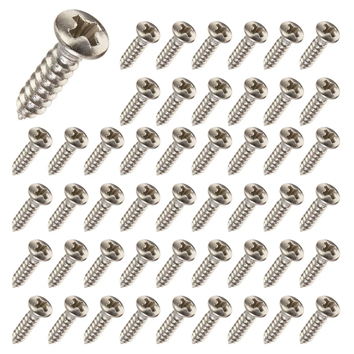 ABMO 400 Pcs Guitar & Bass Pickguard Screws for Strat & Tele,Silver