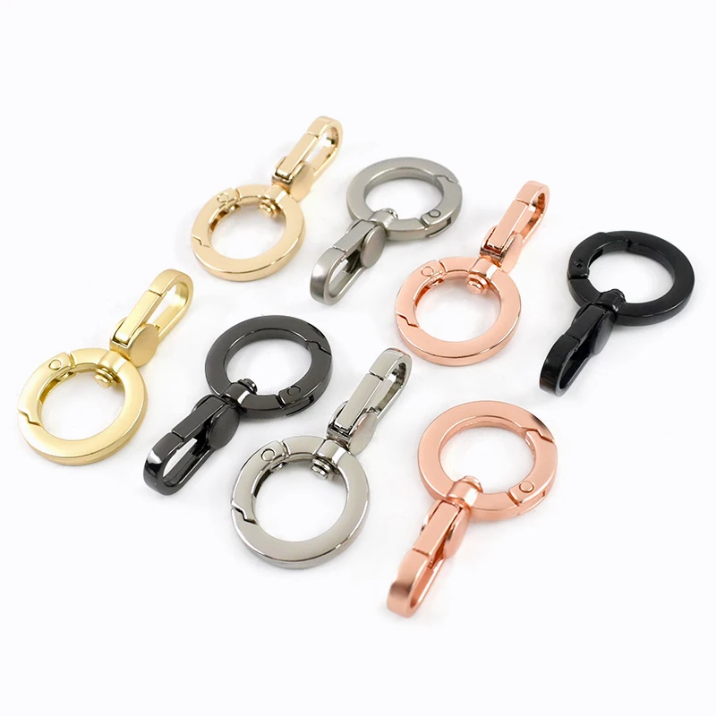 

2/5/10Pcs 17mm Spring O Ring Snap Hook Metal Buckle for Keychain Lanyard Bag Strap Swivel Lobster Clasp DIY Hardware Accessories