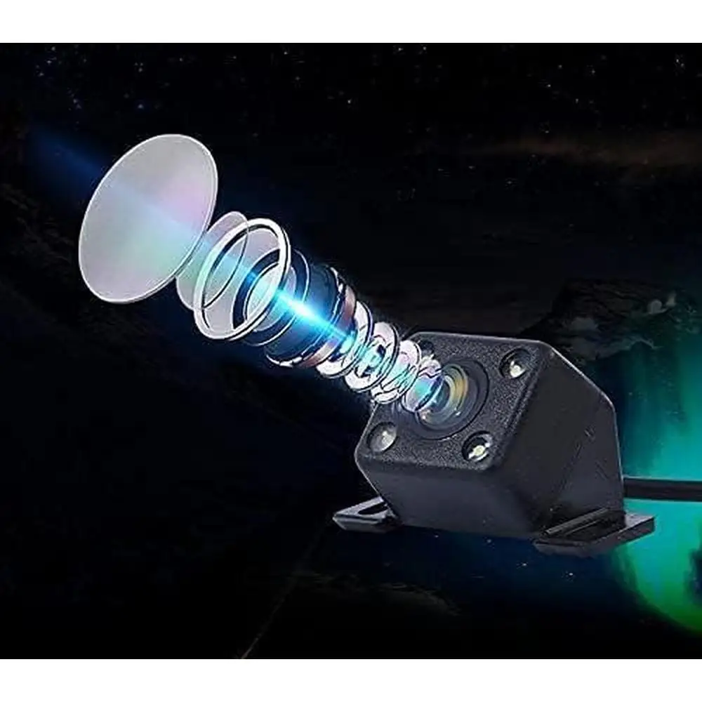 

4.3" Car Monitor Rear View Camera Kit 4 IR LED Night Vision 170° Wide Angle Waterproof Backup Camera for 12V SUV Truck Sedan