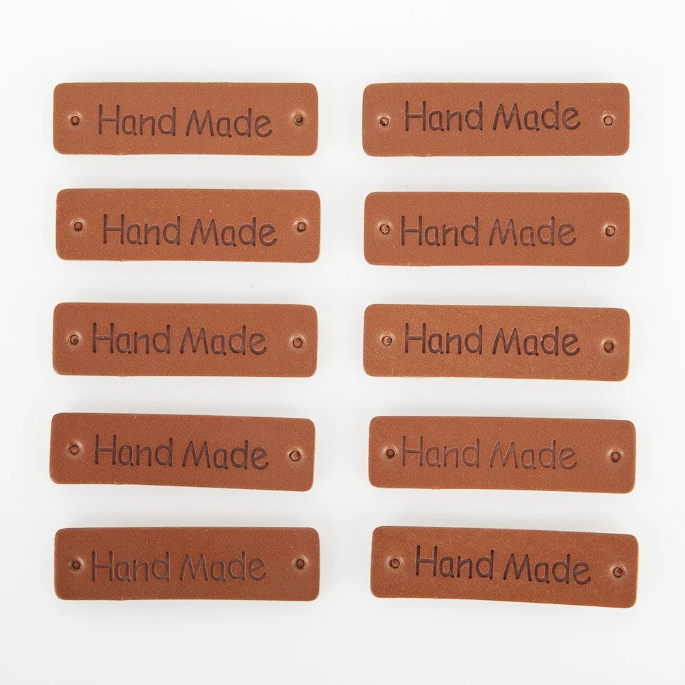 24PC Make Leather Marks By Hand For Labels Accessories DIY Sewing Crafts Tags Bags Decor Accessories