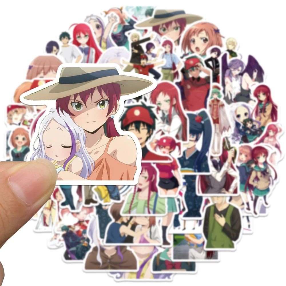 10/30/50 Uds Anime el diablo es una parte pegatinas de temporizador Emilia Maou pegatina de dibujos animados portátil Scrapbooking pegatina de equipaje impermeable