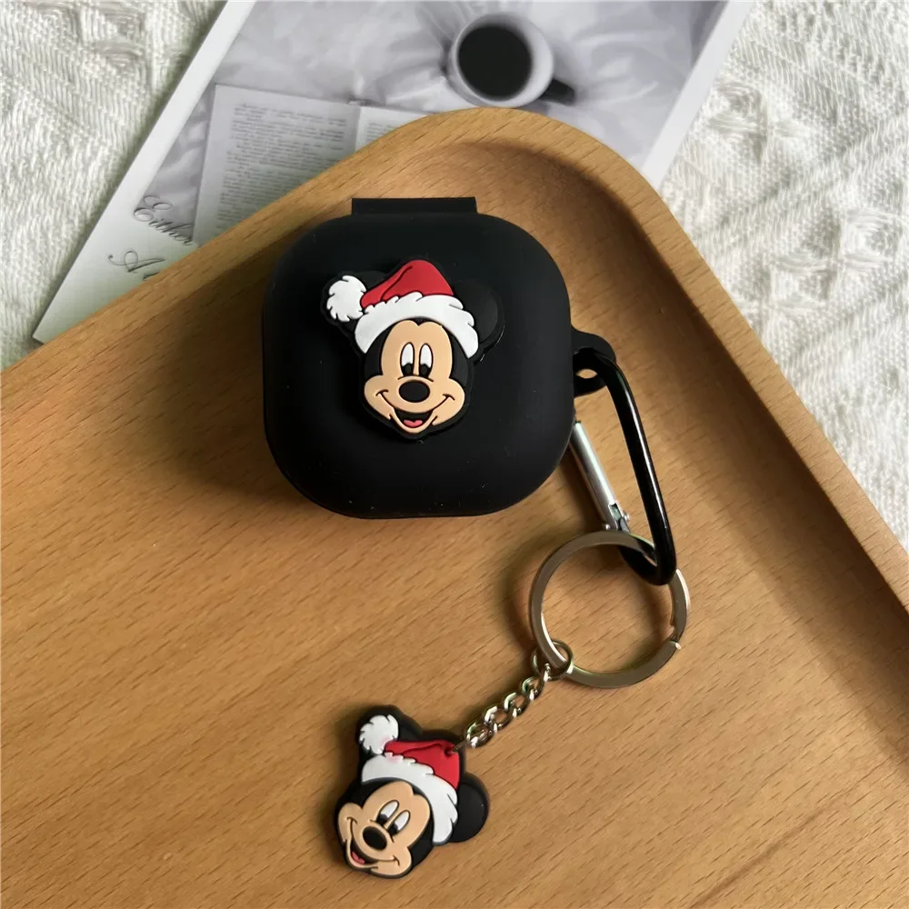 New Case for Samsung Galaxy Buds FE/2/live/2 pro /pro Cartoon Silicone Soft Cover for Samsung Buds Live Bags With Keyring