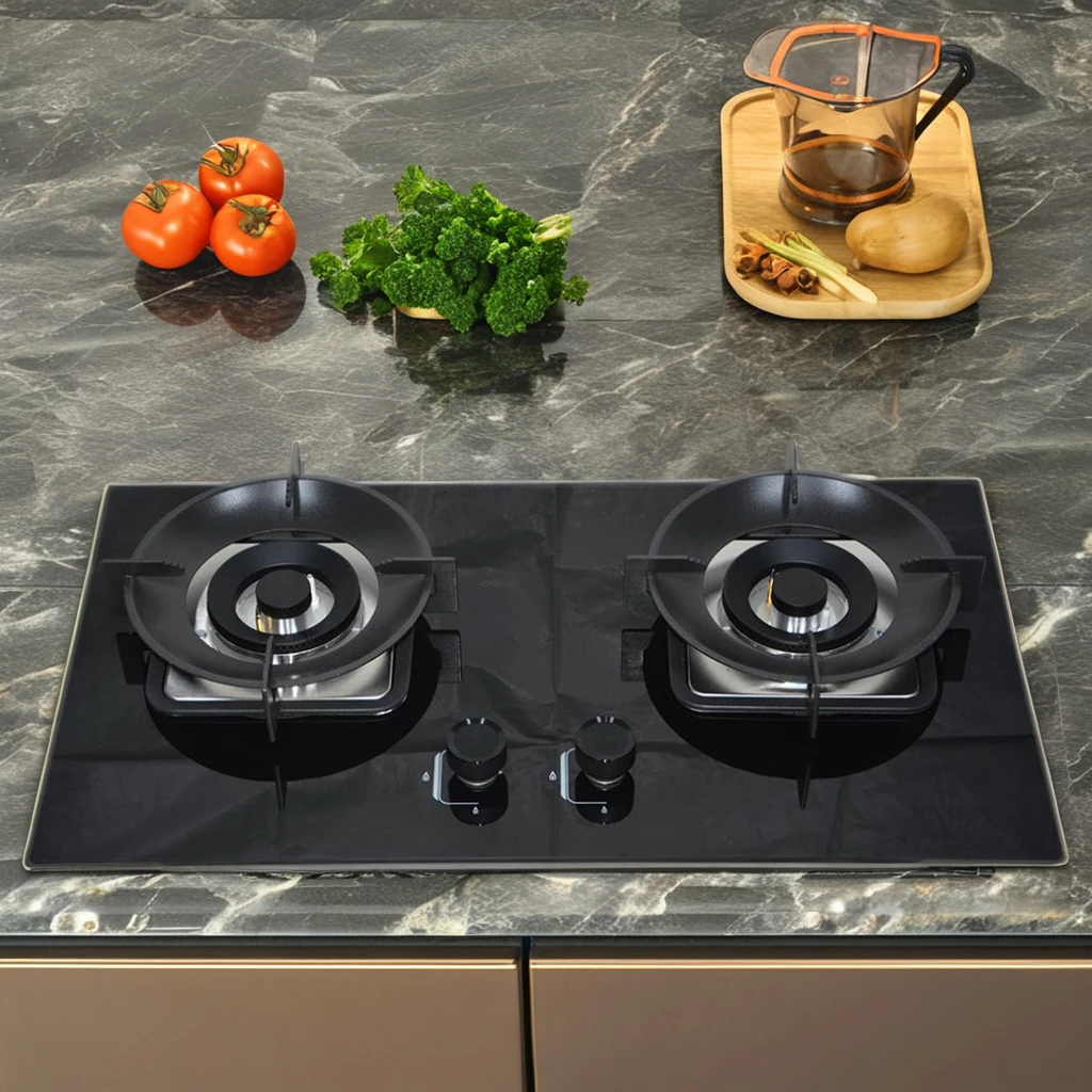 2-Burner Built-in Gas Hob - Factory Custom Affordable Cooktop with Dual Fuel Capability, Value Priced