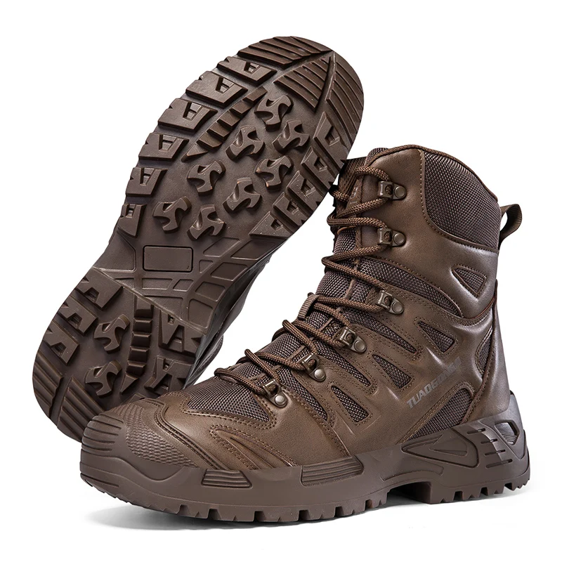 

New Brand Men Waterproof Work Outdoor Desert Ankle Tactical Boots Combat Special Force Woman Military Hiking Shoe Army Boots