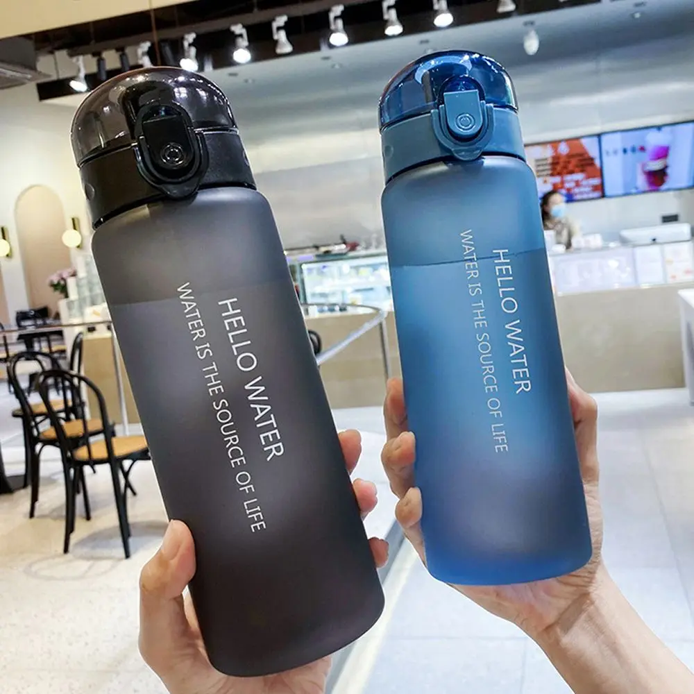 Transparent Sports Water Bottle 780ml Portable Gym Travel Clear Leakproof Drinking Bottle Frosted Bottle