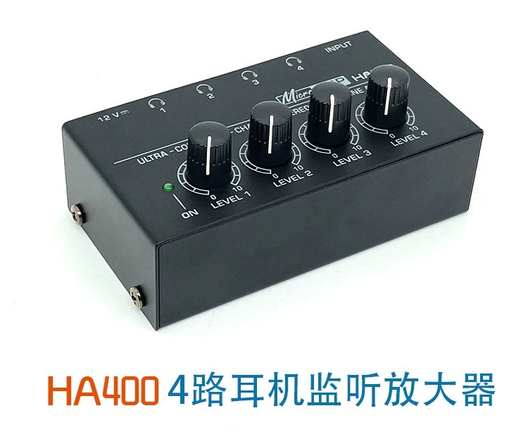 4-way monitor headphone amplifier Ear amplifier splitter Headphone amplifier stereo