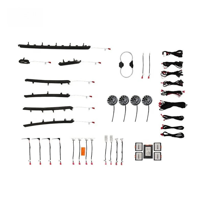 

Премиальная декоративная подсветка салона автомобиля, 30 цветов, светодиодная подсветка контуров дверей и воздуховодов для Audi A3 S3 8V 2014-2018