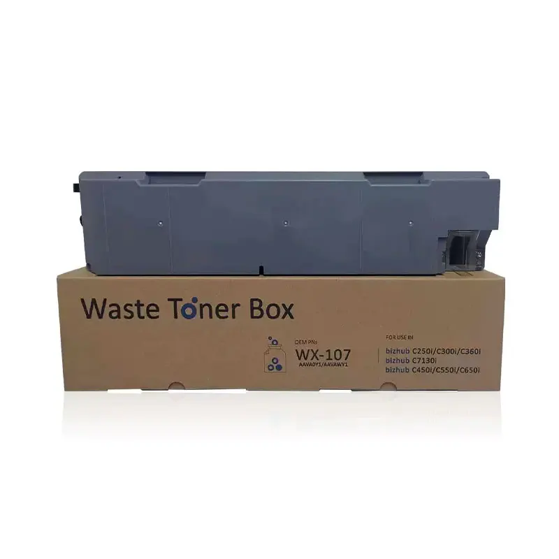 1PCS WX-107 Limbah Toner Wadah untuk for Konica Minolta Bizhub C250 C300 C360 C450 C550 C650 C250i C300i C360i C450i C550i c650i