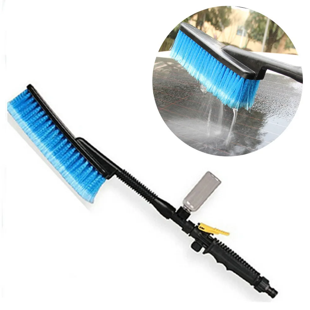 Car Wash Brush Water Spray Car Wash Brush Hose Adapter Vehicle Truck Cleaning Water Spray Nozzle Car Care