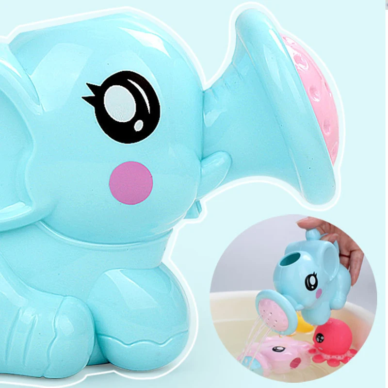 Kids Elephant Watering Pot Bath Toys Children Cute Baby Cartoon Plastic Bath Shower Tool Water Toys For Kids игрушки для детей