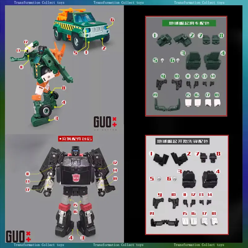 التحول ثلاثية الأبعاد لتقوم بها بنفسك الذهاب أفضل مجموعة ترقية حشو ل EarthRise Trailbreaker/رافعة ملء أجزاء الملحقات نموذج