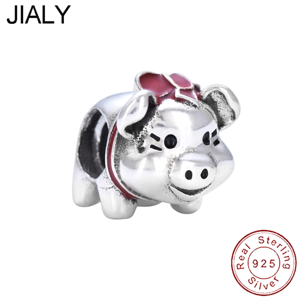 

Эмалированная Копилка из стерлингового серебра S925 в европейском стиле, подвеска «сделай сам» для оригинальных женских драгоценностей