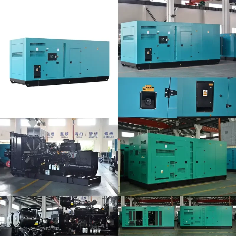 Sound Proof Enclosure Generators 1125kva 900kw 50/60HZ 400V Gensets Generators Price Factory Direct Sales