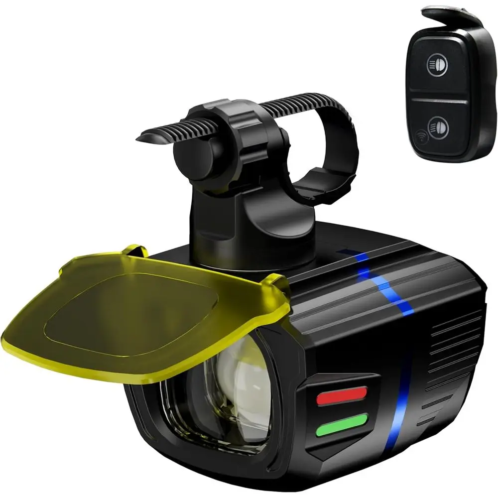 

Велосипедные фонари для ночной езды, 1200 люмен, с высоким и низким светом, велосипедная фара с пультом ДУ, 4000 мАч, перезаряжаемая, светодиодная, для MTB