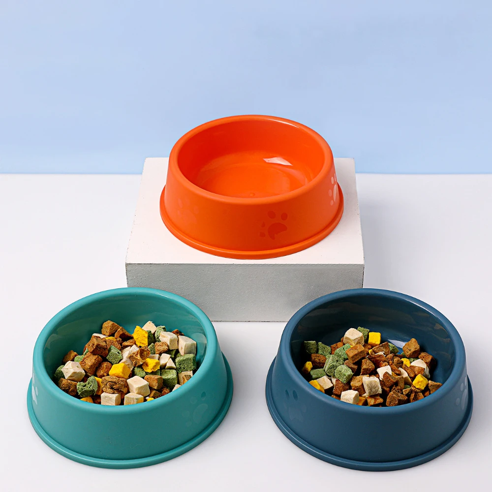 High Quality Pet Feeding Bowl for Cat Puppy Solid Color Food Water Bowl Easy to Clean Wet and Dry Food Bowls Pet Supplies