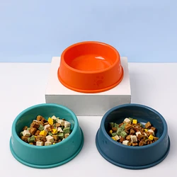 High Quality Pet Feeding Bowl for Cat Puppy Solid Color Food Water Bowl Easy to Clean Wet and Dry Food Bowls Pet Supplies