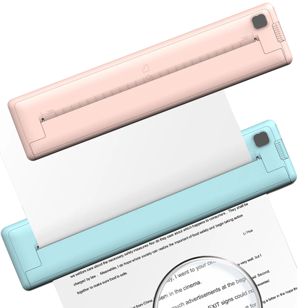 طابعة جيب حرارية محمولة BT ، بطارية ، صانع ملصقات ، ملصق صور ، مذكرة ، طباعة أسئلة خاطئة ، BT