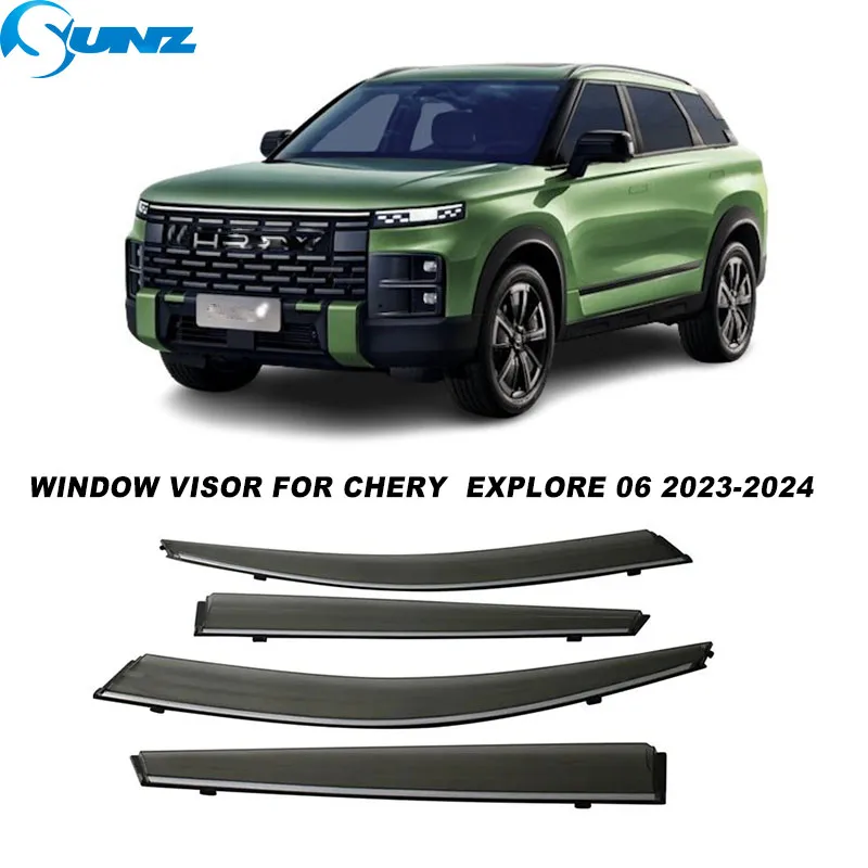 

Window Visor For Chery Tansuo Explore 06 2023 2024 Car Window Visor Awnings Sun Rain Deflector Shelters Shades Guard